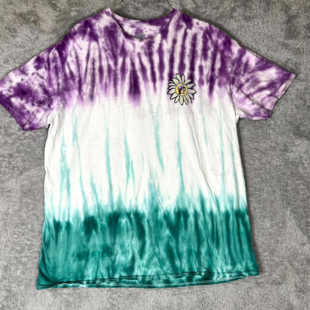 Bucees T Shirt Women XL Multicolor Tie Dye Go Little Rockstar Beaver Camping Van